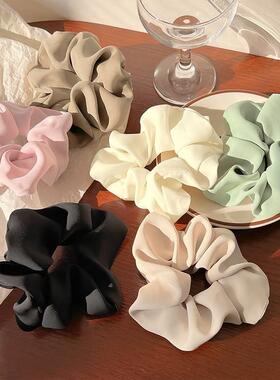 3/5/Pcs Silk Scrunchies Print Leopard Scrunchie Set Elastic