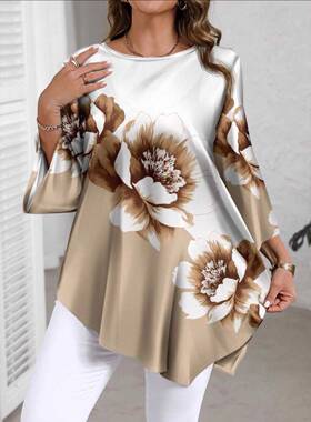 【Plus Size】Plus Size Women's V Neck Short Sleeve T-Shirt