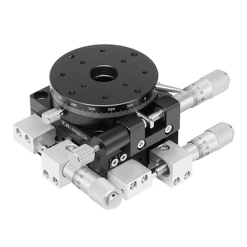 XYR三轴位移平台精密微调光学移动对位滑台手动工作台LS60~125 - 图1