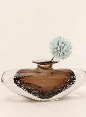 棕色电视柜样板房器摆件卧室简约家居饰品书房摆件现代客厅花琉璃