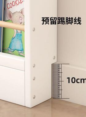儿童实木书架门后收纳柜置物架极窄柜家用绘本架夹缝卧室新品