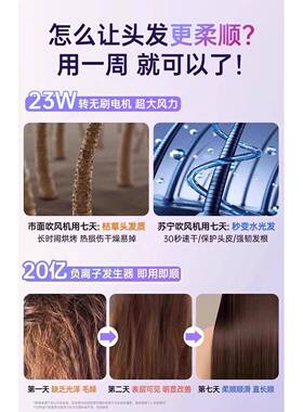 电吹风机2026新款家用负离子静音护发速干吹风机风筒大风力不伤发