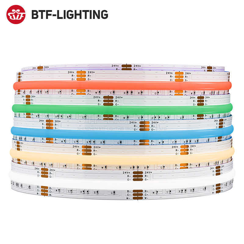 FCOB七彩灯RGBCCT自粘超薄24V灯条RGBCW吊顶背景墙无光斑LED灯带,淘宝优惠券,粉丝福利购,淘宝优惠卷