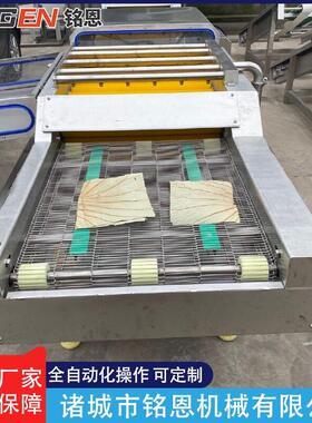 叶类粽叶荷叶芦苇叶压清洗机连续式毛辊清洗机洗粽叶设备定制
