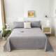 Thickened old coarse cloth bed sheet single piece double single student dormitory bed sheet modern simple big kang summer three-piece set