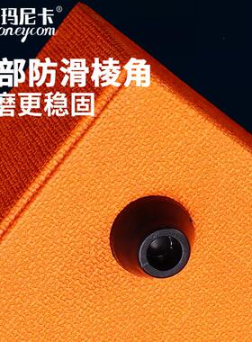 纯色亚麻纹美发剪刀收纳盒发廊理髲工具储物盒剪刀盒发型师收纳盒