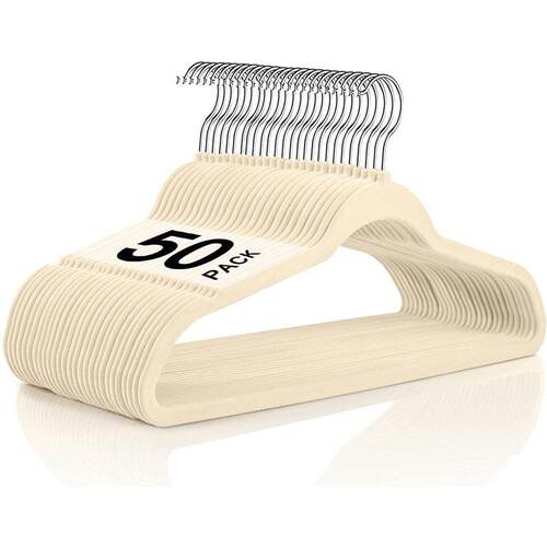 Non slip velvet clothes hanger dress Coat Hanger holder rack - 图3