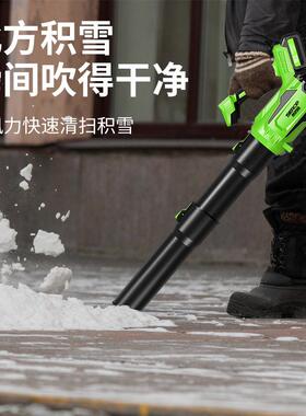 无刷电动吹叶机锂电暴风机充电吹雪便携鼓风扇大功率工业除尘机