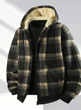 U 38041 Men's Striped Fleece Hoodie 士卫衣