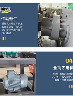 金属撕碎机塑料废旧橡胶轮胎粉碎油漆桶撕碎机多功能双轴破碎机
