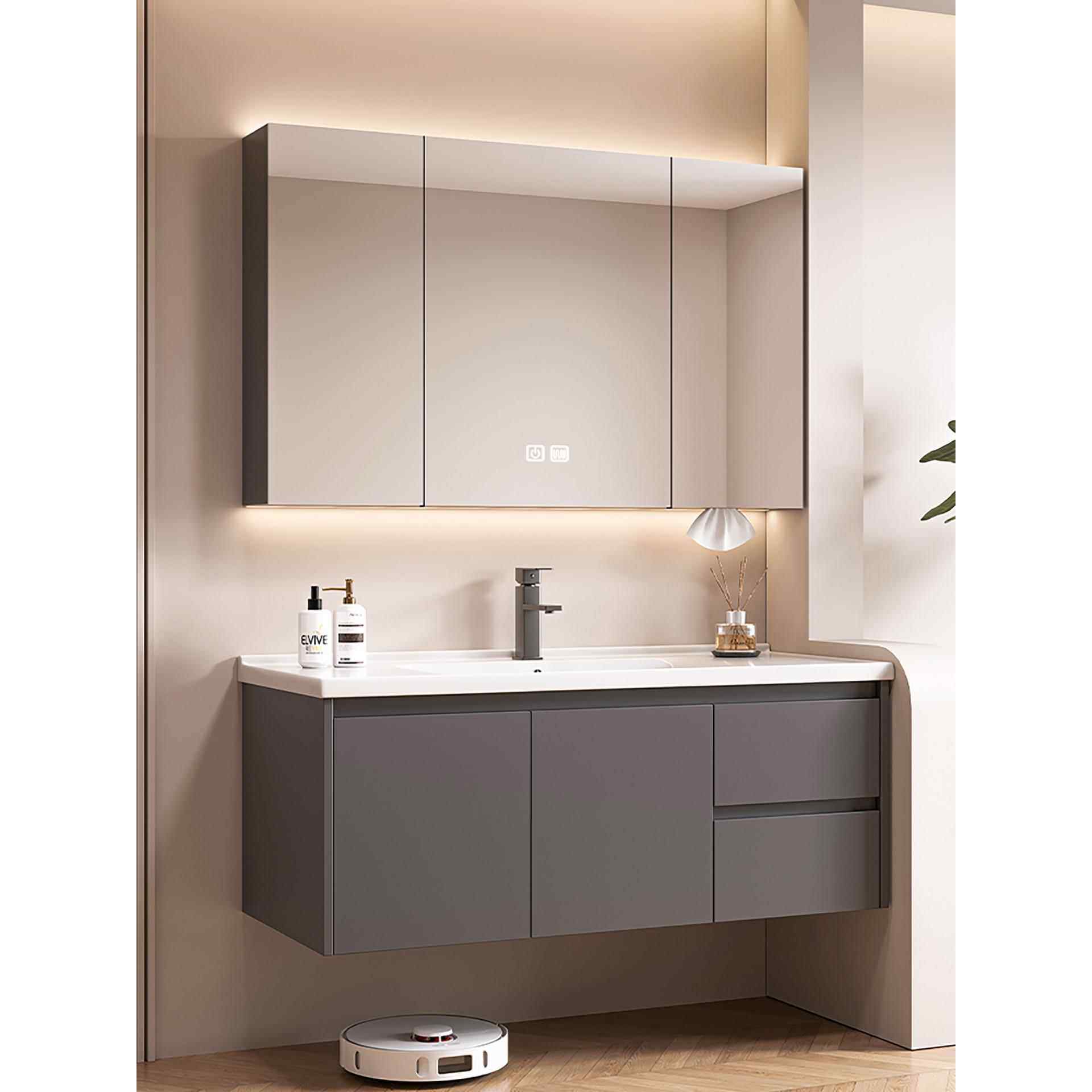 加厚全铝铝蜂窝浴室柜陶瓷一体盆卫生间洗脸盆洗漱台智能镜柜组合,淘宝优惠券,粉丝福利购,淘宝优惠卷