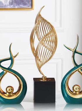 品轻奢现简约电办公室装饰家居玄关客厅视柜摆件乔6180/618迁新代