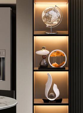 时来运转流沙画摆件轻奢高档高级客厅电视柜酒柜玄关装饰品办公室