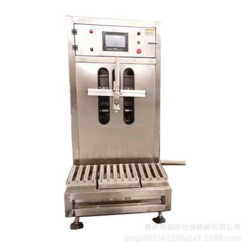 半自动食用油灌装机 4头润滑油洗衣液灌装设备柱塞式洗洁精灌装机 - 图3