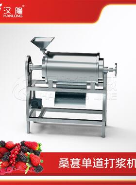 不锈钢工业桑葚单道打浆机蓝莓红枣酸角果蔬去皮打浆机厂价出售