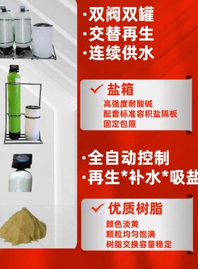 全自动软水器水处理设备酒店软水除垢钠离子交换处理装置软水器