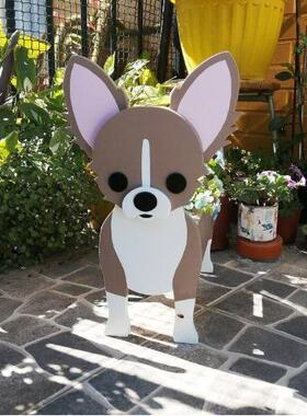 跨境独立站dog-planter 宠物狗狗花盆盆栽花园家居装饰品摆件