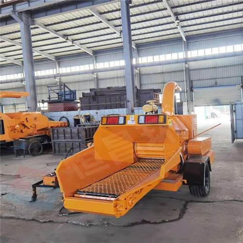 园林树枝条粉碎机，苹果树枝削片机智能进料粉碎设备恒昌厂家生产 - 图0