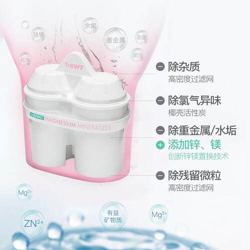 BWT倍世家用净水壶厨房滤水器通用去水垢大容量过滤水壶4.3L - 图0