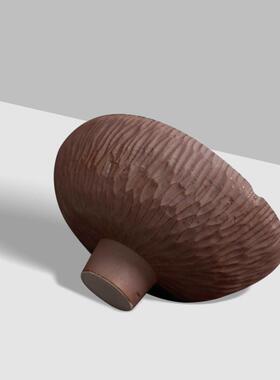 侘寂风果盘复古托盘 做旧水果盘糖果干果客厅样板房摆件收纳