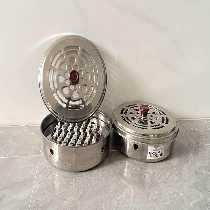 不锈钢蚊香盘蚊香盒防火创意大号16cm蚊香架香炉便捷家用室内中式,淘宝优惠券,粉丝福利购,淘宝优惠卷