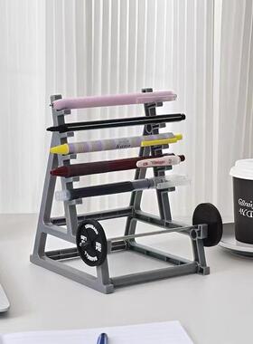 Sqruat Rack Pen Holde迷AL861287你杠铃创意收办公室摆件笔筒文