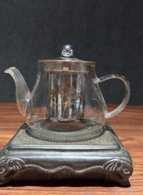 天然青石石雕刻壶称杯垫大象石鼓底座新中式仿古茶室吧台茶席摆件