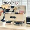 Wall-mounted storage box without punching holes, wall storage rack, cosmetics and skin care product storage shelf, dressing table, desktop makeup