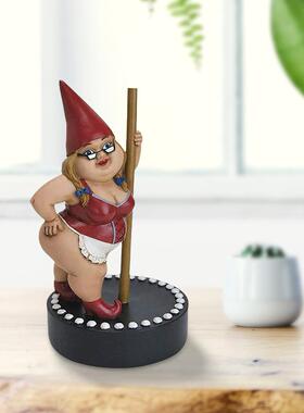 直销新款跨境 钢管舞女郎性感女侏儒雕塑 树脂工艺品家居摆件装饰