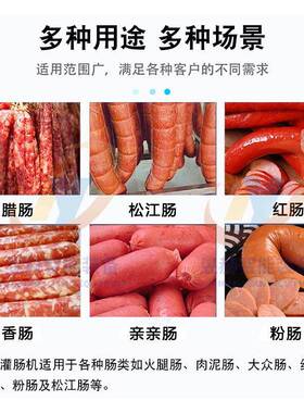 全自动能气动定昱赫量液压灌肠肠机 香肠腊商用灌肠机 小型多功灌