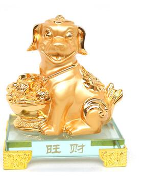 水晶十二生肖招财小摆件全套鼠牛虎兔龙蛇马羊猴鸡狗猪汽车装饰品