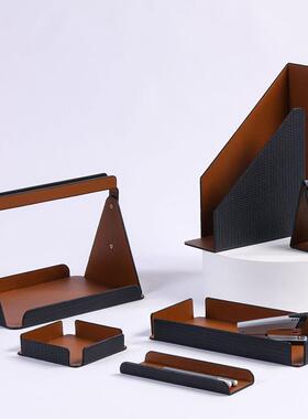 简约现代创意收纳盘书靠摆件样板间样品屋展示中心办公室书房客厅