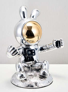 轻奢高档宇航员红酒架摆件客厅展示柜酒柜太空人酒托家居装饰品