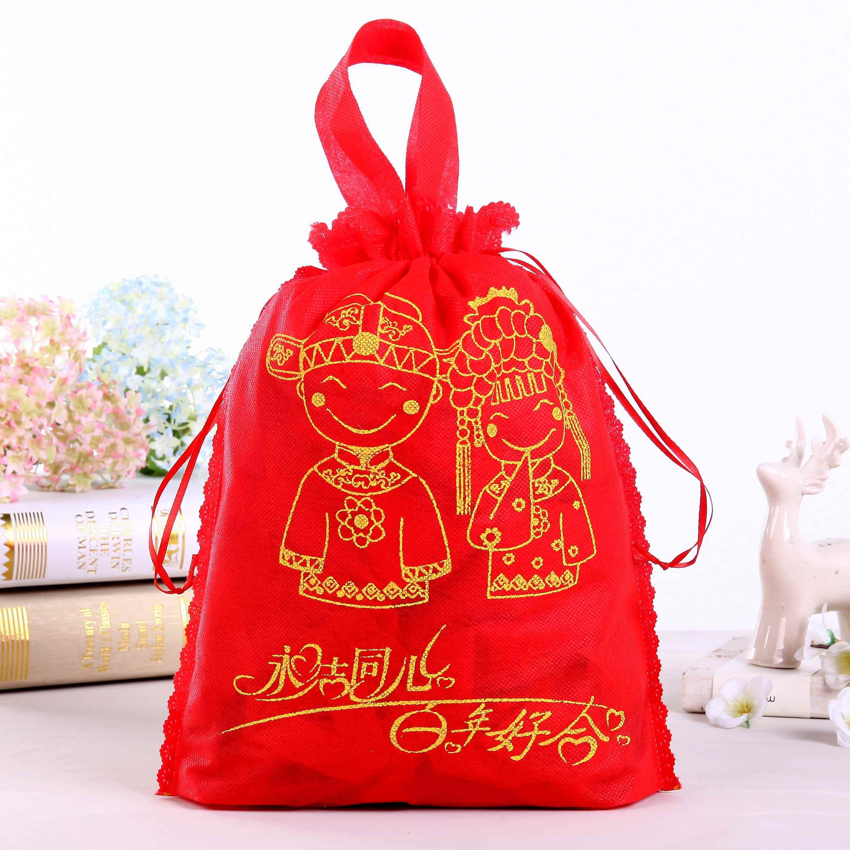 包装红喜鸡蛋满月酒带袋子糖结婚礼品小孩生日宝宝回空礼盒伴手。