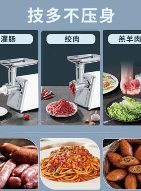 220V110V伏电动绞肉机出口欧美规灌香肠蒜泥辣椒机Meat Grinder