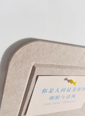毛毡立体壁贴北欧风毛毡板书房幼儿园作品展示软木板公告栏照片墙