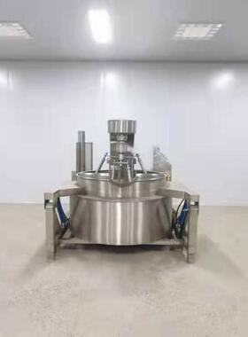 多爪电磁加热炒锅酒店食堂大型炒菜机高粘度物料自动带搅拌夹层锅