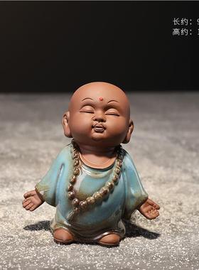 正品小和陶尚瓷禅意装饰摆件创茶宠茶道配件家办用客厅意公室桌面