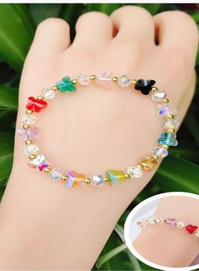 批发水晶水晶手链颜色甜美手链