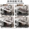 Balcony small tea table household modern living room tea set tea table complete set of slate tea table integrated small apartment tea table