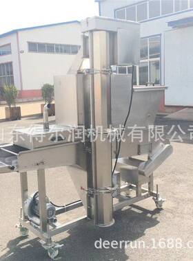 DR多列式上糠机脆皮年糕上浆裹糠生产线自动上面包屑机器厂家