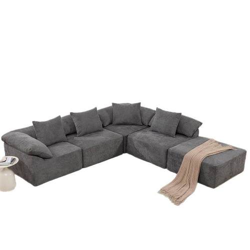 跨境组合沙发压缩全海绵l型沙发地板沙发分段式沙发Compressed so - 图3