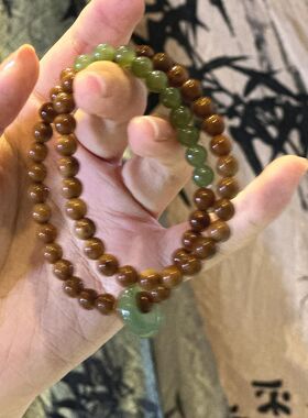 青山黛库克双圈跑环貔貅款手串菩提念珠手持和田玉手作国风文玩女