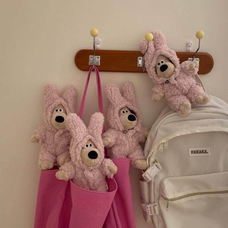 粉兔连衣狗毛绒公仔可爱创意玩偶送女友情人节礼物粉毛衣修狗娃娃,淘宝优惠券,粉丝福利购,淘宝优惠卷