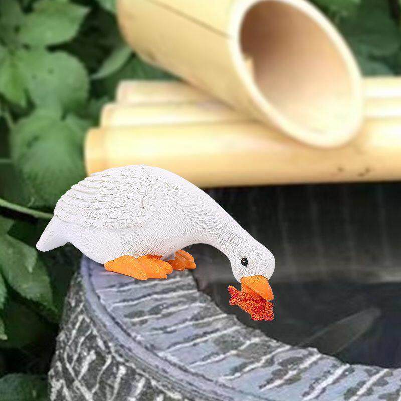 户外庭院花园水景假山装饰鱼池鱼缸造景小白鸭子摆件水池流水景观,淘宝优惠券,粉丝福利购,淘宝优惠卷