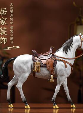 高档油师傅饰黄新铜马摆件西神驹家居玄关酒柜办公室中式部装开