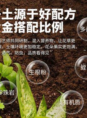 营养土通用型土壤有机种植土泥炭花土养花种花用种菜多肉育苗绿植