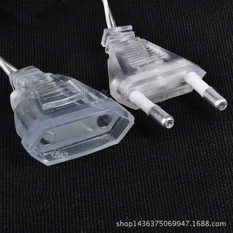 4米96LED蓝色冰条灯 窗帘流水灯 下垂彩灯节日灯串 橱窗装饰圣诞 - 图3