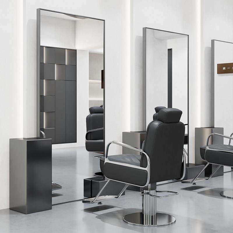 发廊专用不锈钢理发店镜台单双面网红美发镜子落地挂墙剪发椅潮款,淘宝优惠券,粉丝福利购,淘宝优惠卷