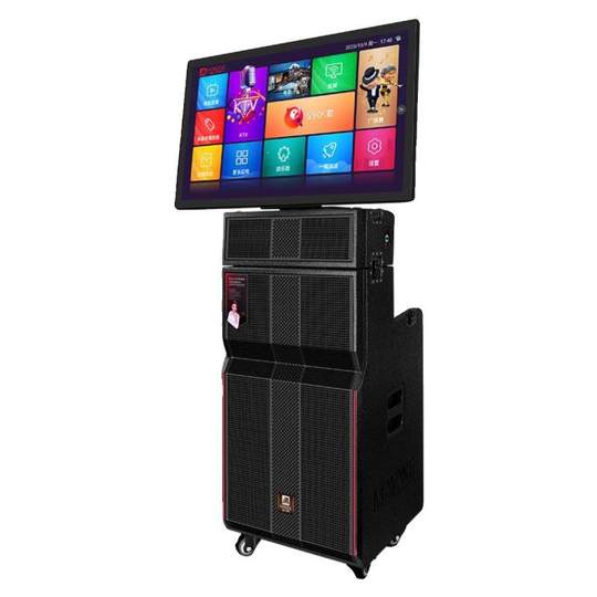 曼龙音响户外k歌广场舞音箱带显示屏大功率KTV点歌卡拉OK一体机